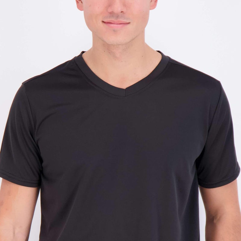 REALESSENTIALS Real Essentials 5 Pack: Men's Mesh Quick Dry Short Sleeve V-Neck T-Shirt - Athletic Performance (Available in Big & Tall),Set 1-XL - Image 3